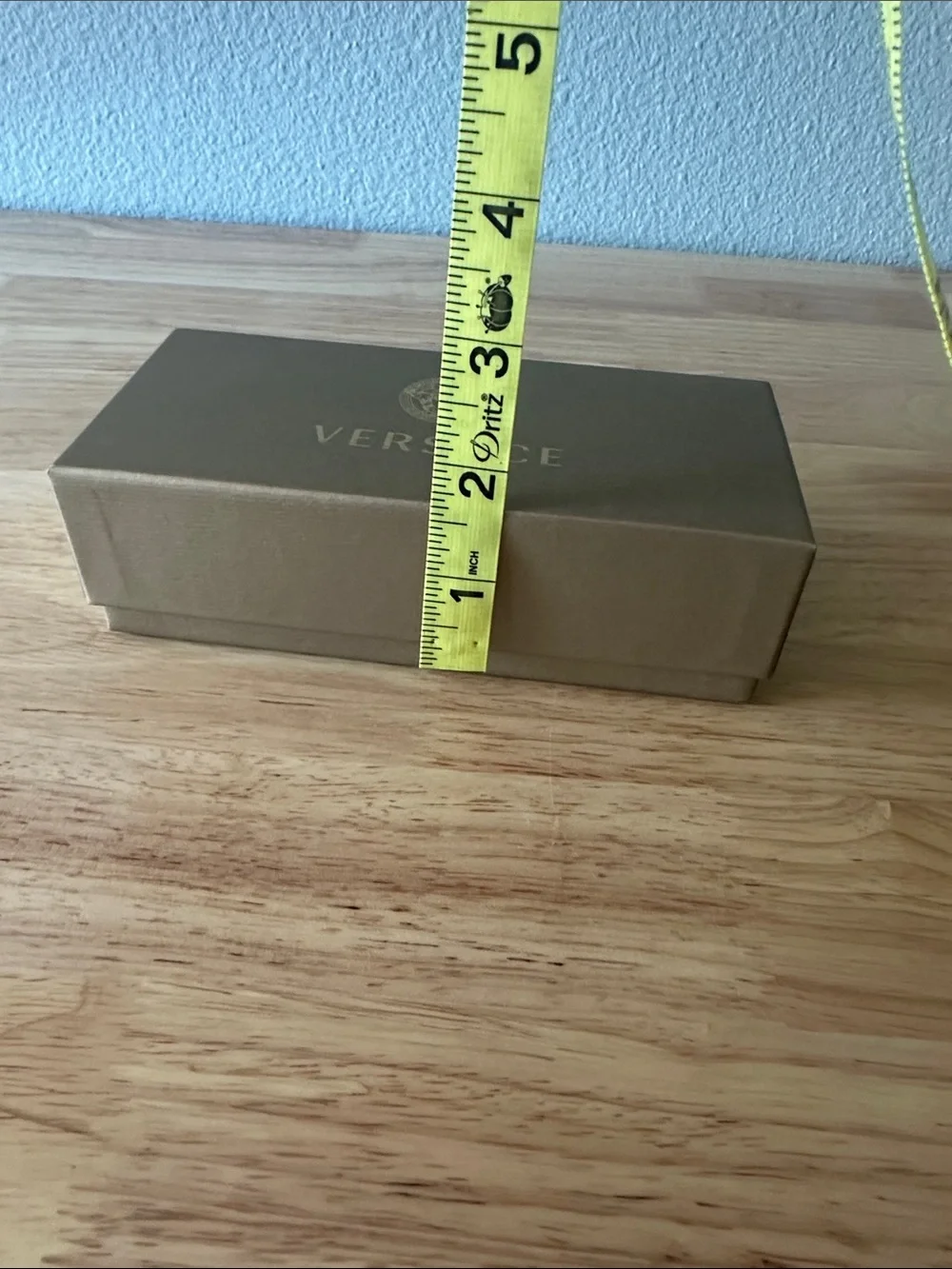 Versace Bronze/Gold Sunglasses Case with Gold Medusa Emblem